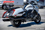 BMW K 1600 B GRAND AMERICA 2-STEP 4.5" FREEDOM SLIP-ONS 2017-PRESENT BUNDLE