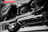 HARLEY M8 SOFTAIL 2.5" TUCK & UNDER TRUE DUALS FULL SYSTEM 2018-PRESENT BUNDLE *NOT FOR WIDE TIRE BIKES