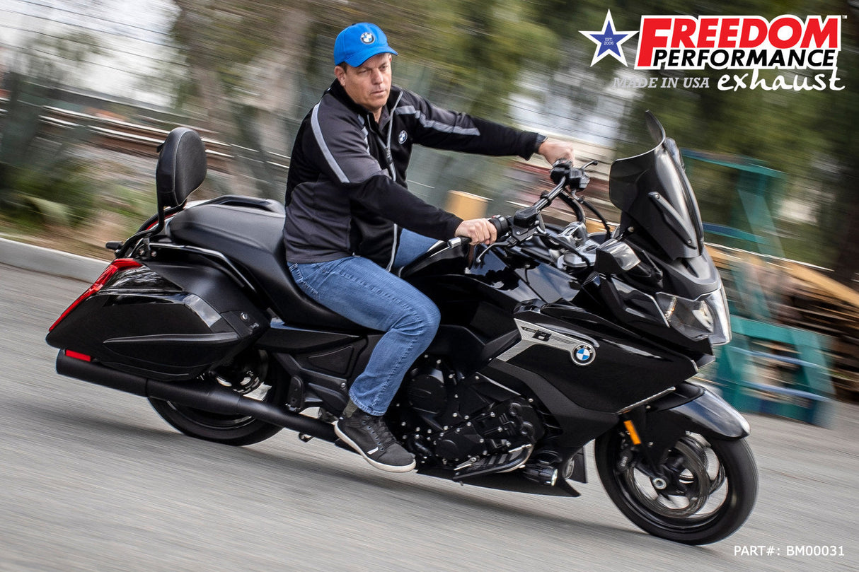 BMW K 1600 B GRAND AMERICA 2-STEP 4.5" FREEDOM SLIP-ONS 2017-PRESENT BUNDLE