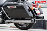 HARLEY TOURING RIGHT SIDE TUCK & UNDER TRUE-DUAL HEADERS Fits '95-Present