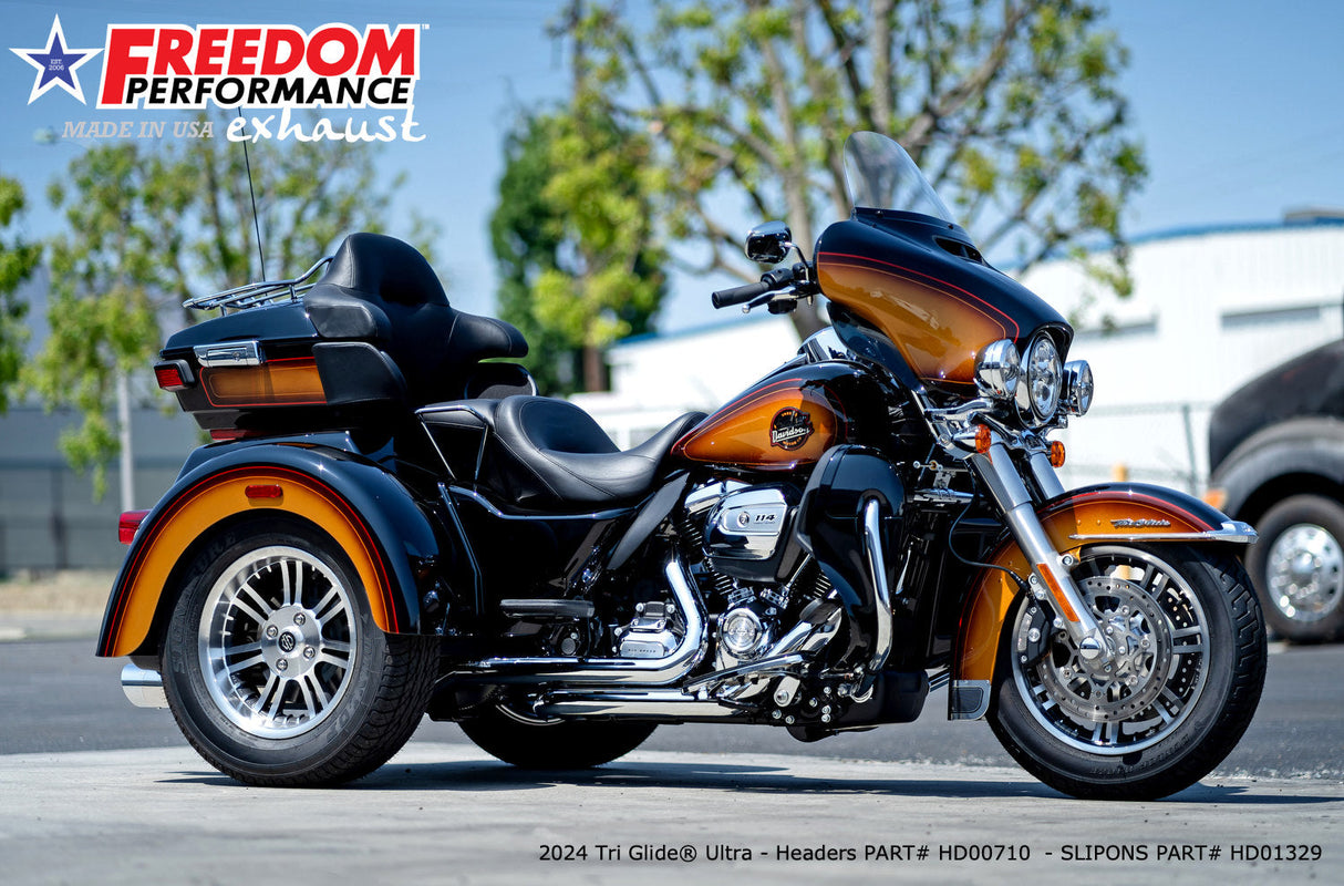HARLEY TRIKE RIGHT SIDE TUCK & UNDER & CLASSIC TRUE-DUAL HEADERS BUNDLE