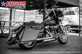 HARLEY TOURING AMERICAN OUTLAW & COMBAT FLUTED 4.5" MEGAPHONE SLIP-ONS BUNDLE 1995-PRESENT