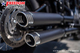 HARLEY SOFTAIL/M8 WIDE TIRE STANDARD, LOW RIDER, SLIM, FAT BOY, BREAKOUT & STREET BOB 3.25" SLIP-ONS