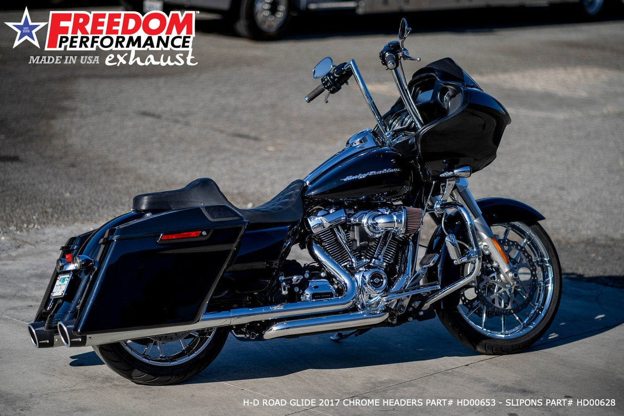 HARLEY TOURING AMERICAN OUTLAW & COMBAT FLUTED 4.5" MEGAPHONE SLIP-ONS BUNDLE 1995-PRESENT