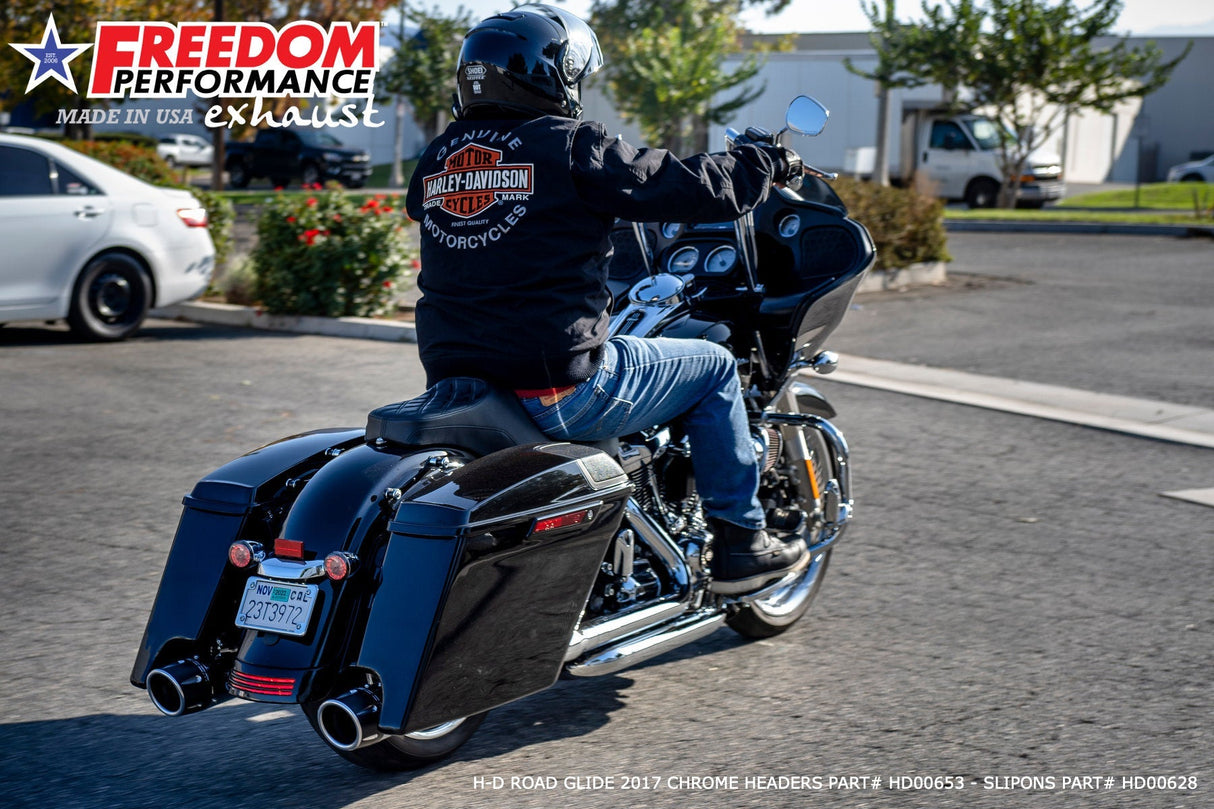 HARLEY TOURING AMERICAN OUTLAW & COMBAT FLUTED 4.5" MEGAPHONE SLIP-ONS BUNDLE 1995-PRESENT