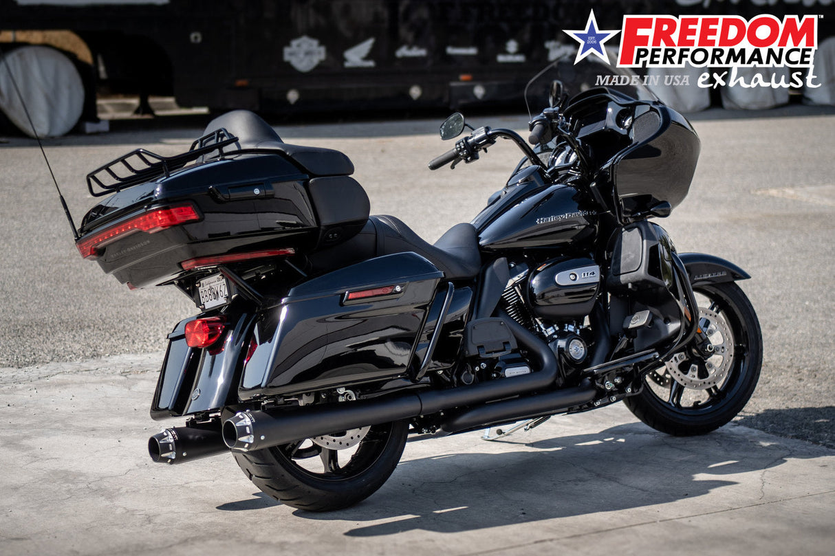 HARLEY TOURING RIGHT SIDE TUCK & UNDER TRUE-DUAL HEADERS Fits '95-Present