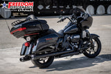 HARLEY TOURING AMERICAN OUTLAW & COMBAT FLUTED 4.5" MEGAPHONE SLIP-ONS BUNDLE 1995-PRESENT