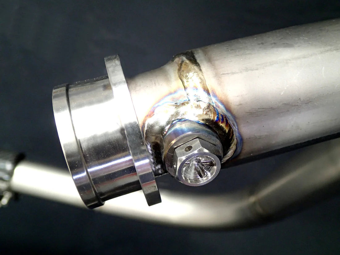 Triumph Bonneville Bobber  Speedmaster 1200 Polished Titanium H Pipe Exhaust TRIUM120BOBREXPOB VA-13