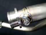 Triumph Bonneville Bobber  Speedmaster 1200 Polished Titanium H Pipe Exhaust TRIUM120BOBREXPOB VA-13