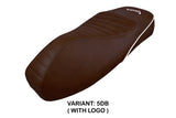Tappezzeria Italia Vespa GTS 125 150 300 2009-2024 Seat Cover in Dark Brown