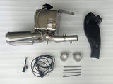 Vandemon Triumph Rocket 3R & GT 2500 2024-2025  Titanium Bimodal Stealth Side Mount Titanium Slip-On TRIUMROCKET3SMMUFB VA-153