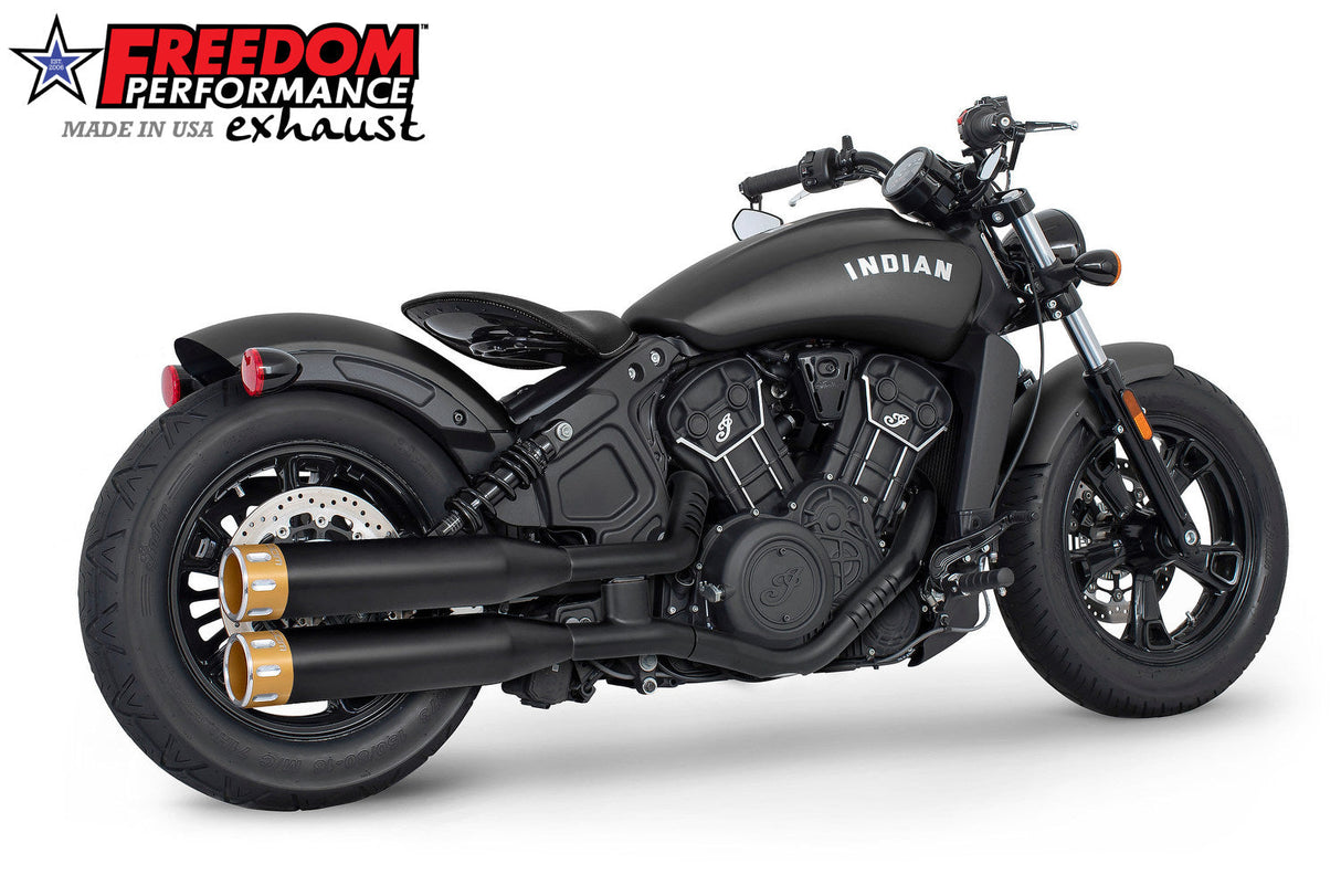 INDIAN SCOUT-ROGUE-BOBBER-SIXTY-SPORT-TWENTY FREEDOM 4" SLIP-ONS 2014-2024 Bundle