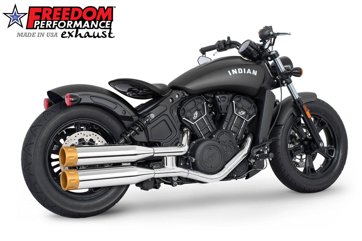 INDIAN SCOUT-ROGUE-BOBBER-SIXTY-SPORT-TWENTY FREEDOM 4" SLIP-ONS 2014-2024 Bundle