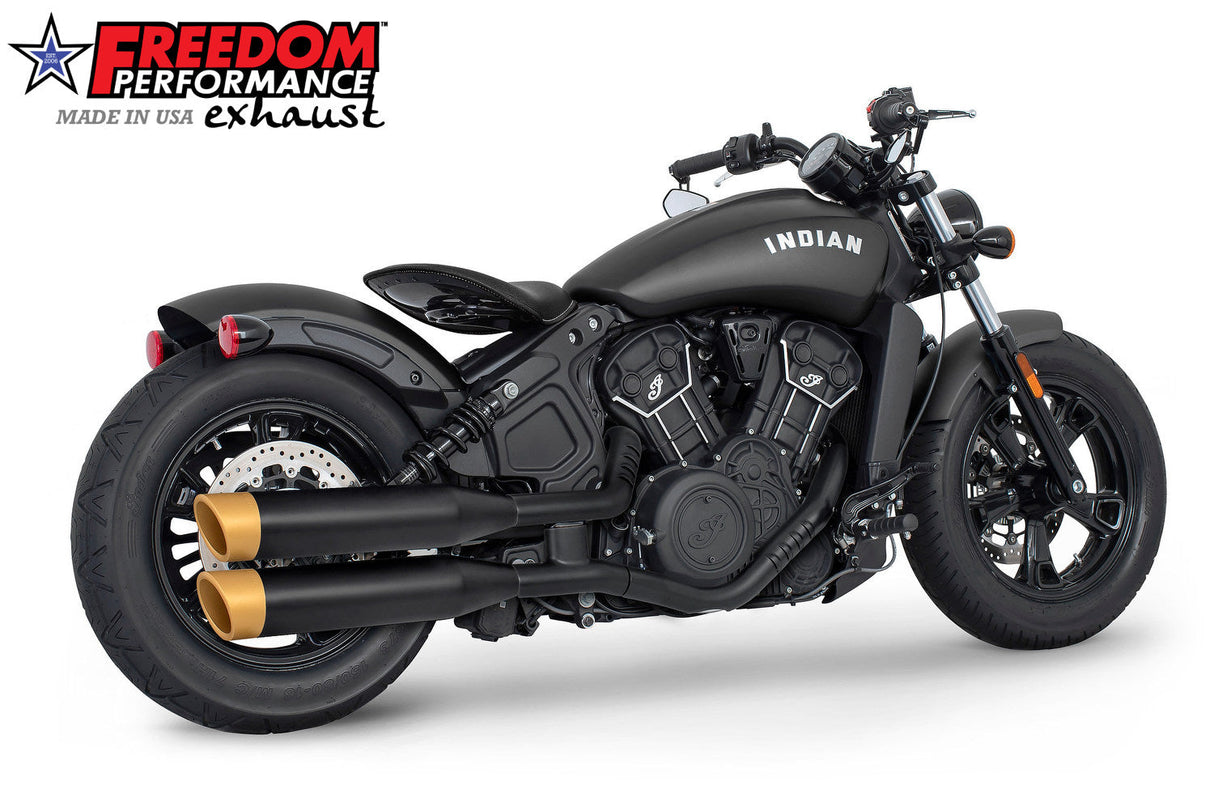 INDIAN SCOUT-ROGUE-BOBBER-SIXTY-SPORT-TWENTY FREEDOM 4" SLIP-ONS 2014-2024 Bundle
