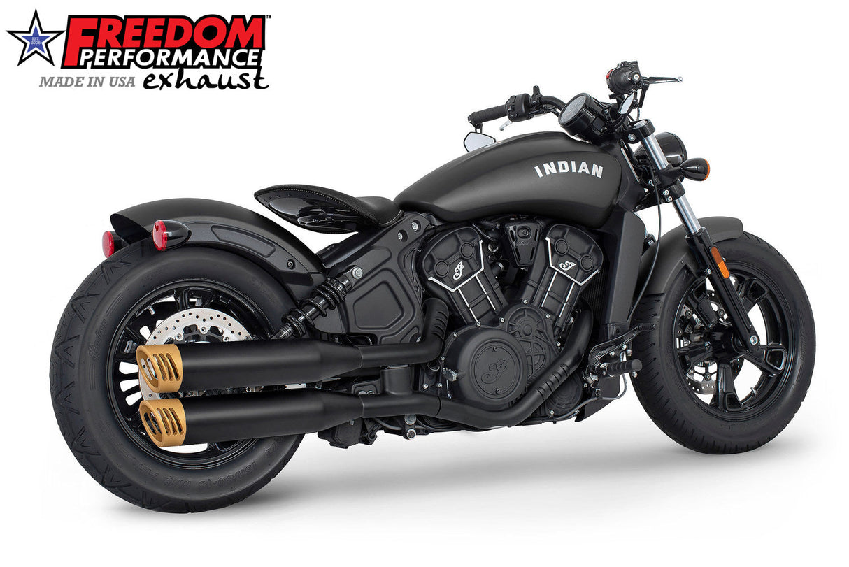 INDIAN SCOUT-ROGUE-BOBBER-SIXTY-SPORT-TWENTY FREEDOM 4" SLIP-ONS 2014-2024 Bundle