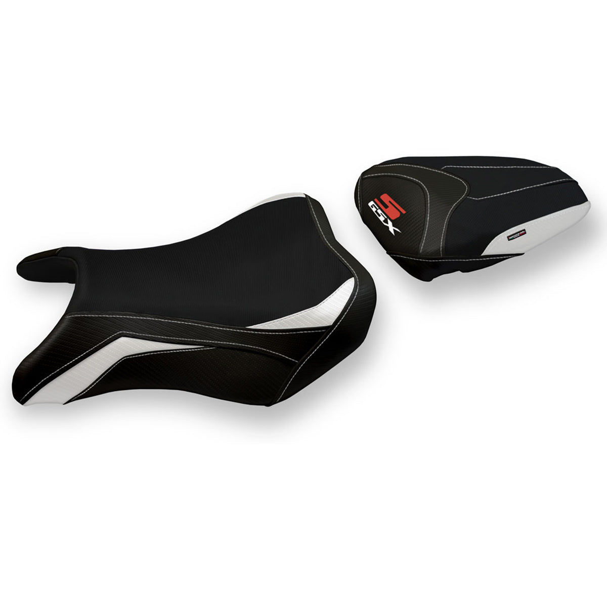 Tappezzeria Italia Suzuki GSXS 750 2017-2021 Seat Cover in White and Black