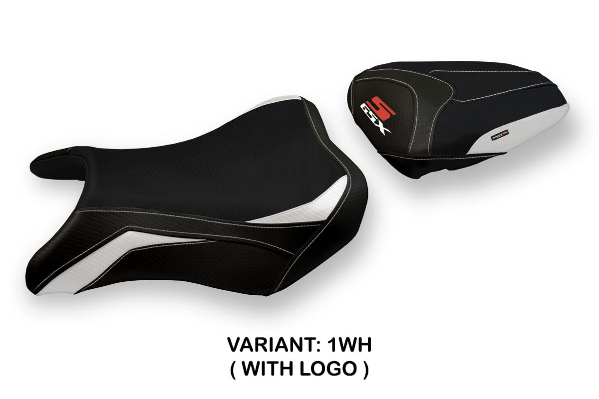 Tappezzeria Italia Suzuki GSXS 750 2017-2021 Seat Cover in White and Black