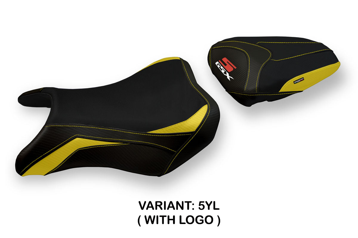 Tappezzeria Italia Suzuki GSXS 750 2017-2021 Seat Cover in Yellow and Black