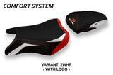 Tappezzeria Italia Suzuki GSXS 750 2017-2021 Seat Cover Comfort in White and Red