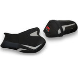Suzuki GSXR 1000 2009-2016 Seat Cover Tappezzeria Italia Ultragrip in Silver and Black
