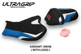 Tappezzeria Italia Suzuki GSXR 1000 2009-2016 Seat Cover Ultragrip in White and Blue
