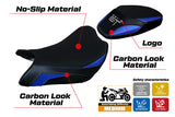 Tappezzeria Italia Suzuki GSXS 1000 GT 2021-2025 Seat Cover in Grey and Blue