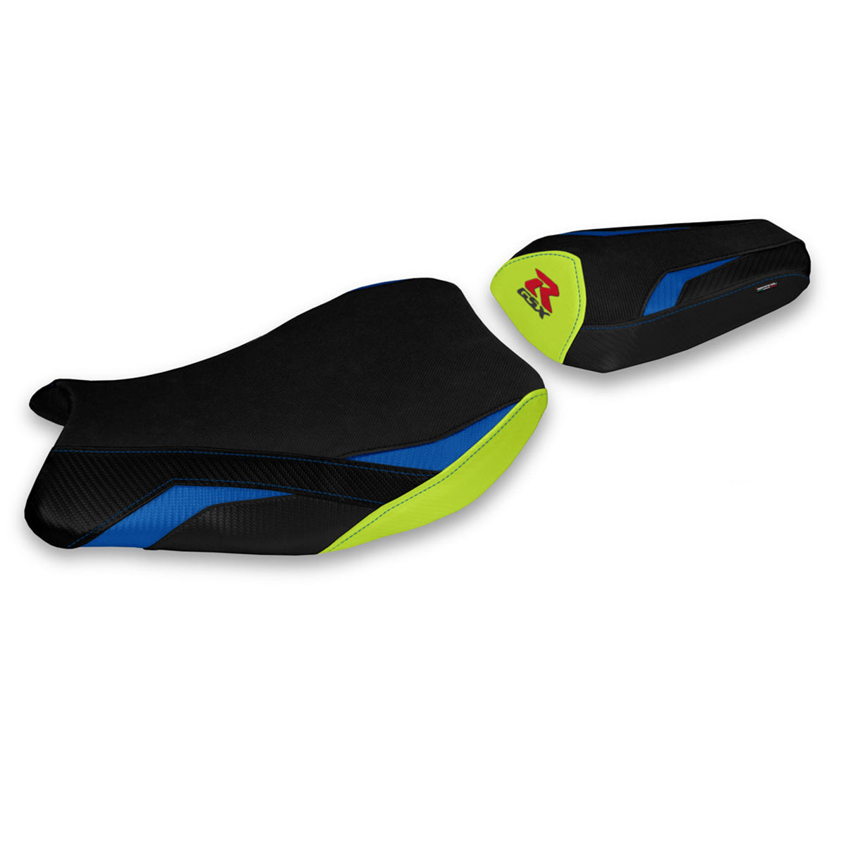 Tappezzeria Italia Suzuki GSXR 1000 2017-2024 Seat Cover in Blue and Yellow