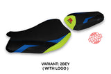 Tappezzeria Italia Suzuki GSXR 1000 2017-2024 Seat Cover in Blue and Yellow