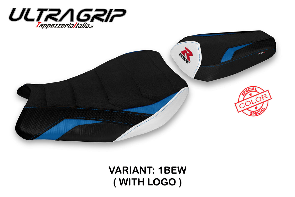 Tappezzeria Italia Suzuki GSXR 1000 2017-2024 Seat Cover Ultragrip in Blue and White