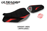 Tappezzeria Italia Suzuki GSXR 1000 2017-2024 Seat Cover Ultragrip in Red and Grey