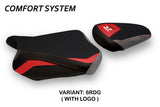 Tappezzeria Italia Suzuki GSXR 600 750 2011-2024 Seat Cover Comfort in Red and Grey
