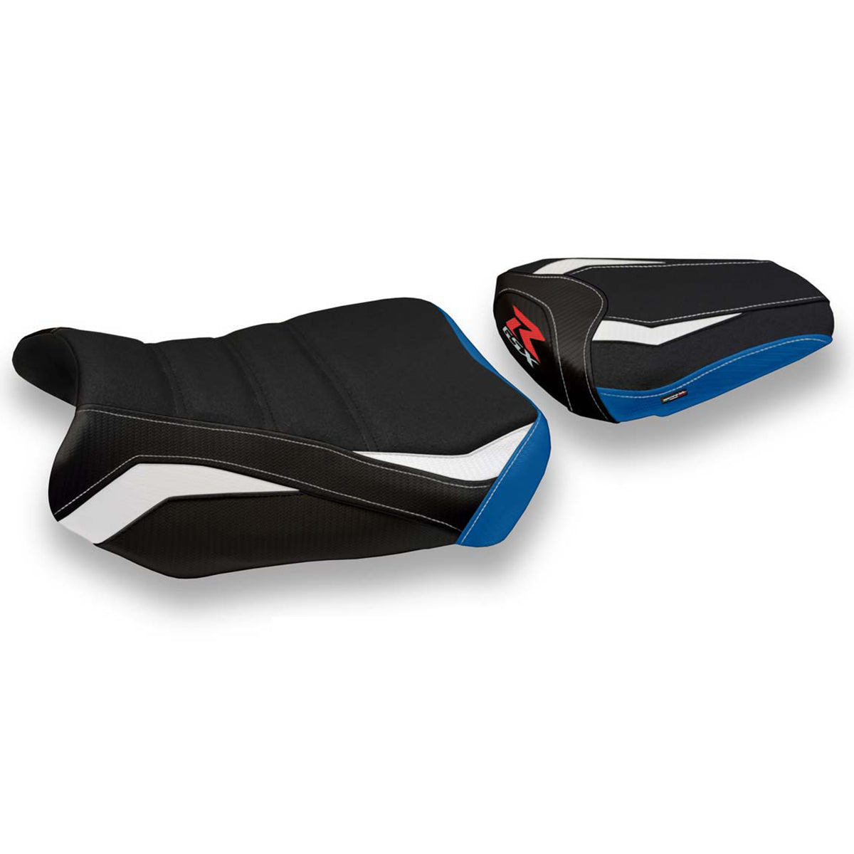 Tappezzeria Italia Suzuki GSXR 600 750 2011-2024 Seat Cover Ultragrip in White and Blue