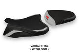 Tappezzeria Italia Suzuki GSXR 1000 2007-2008 Seat Cover in Silver and Black