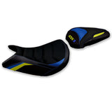 Tappezzeria Italia Suzuki GSXS 1000 2015-2020 Seat Cover Ultragrip in Blue and Yellow