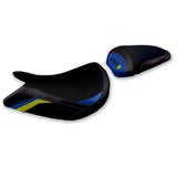 Tappezzeria Italia Suzuki GSXS 1000 2021-2025 Seat Cover Comfort in Blue and Yellow