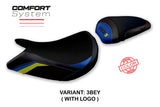 Tappezzeria Italia Suzuki GSXS 1000 2021-2025 Seat Cover Comfort in Blue and Yellow