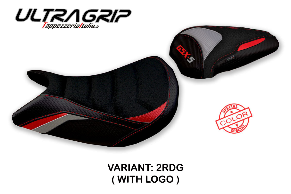 Tappezzeria Italia Suzuki GSXS 1000 2021-2025 Seat Cover Ultragrip in Red and Grey