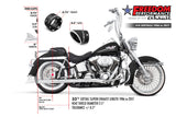 HARLEY SOFTAIL 2.5" CLASSIC SLIP-ONS 1997-2017 *FITS FREEDOM HEADERS ONLY*