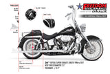 HARLEY SOFTAIL 2.5" CLASSIC SLIP-ONS 1997-2017 *FITS FREEDOM HEADERS ONLY*