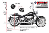 HARLEY SOFTAIL 2.5" CLASSIC SLIP-ONS 1997-2017 *FITS FREEDOM HEADERS ONLY*