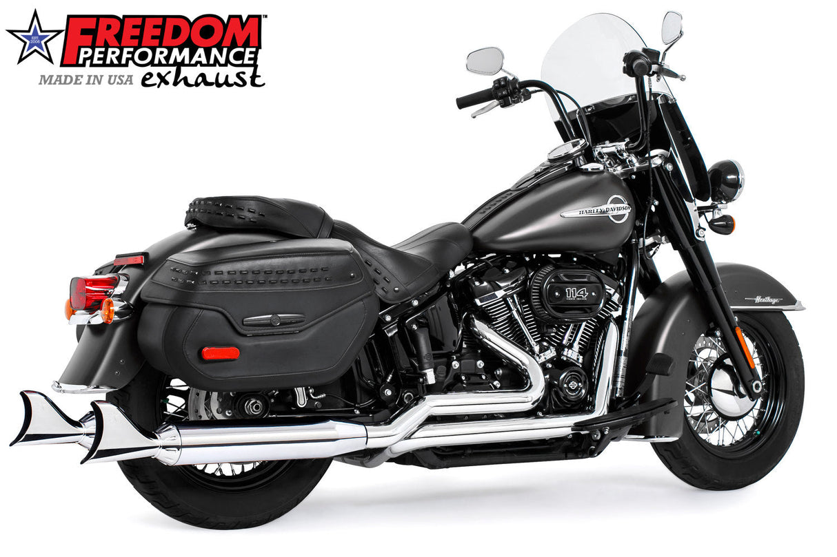 HARLEY SOFTAIL RIGHT-SIDE TUCK & UNDER TRUE-DUAL FULL SYSTEM 2018-PRESENT