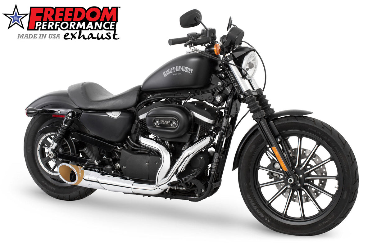 HARLEY SPORTSTER 2-INTO-1 TURNOUT/SIDEDUMP 2004-2022 Bundle (SPECIAL ORDER)