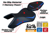 Tappezzeria Italia Suzuki GSX 8S-8R 2023-2025 Seat Cover Comfort in Blue and Black