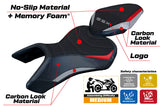 Tappezzeria Italia Suzuki GSX 8S-8R 2023-2025 Seat Cover Comfort in Silver Red and Black