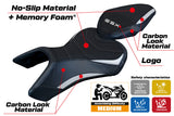 Tappezzeria Italia Suzuki GSX 8S-8R 2023-2025 Seat Cover Comfort in White and Black