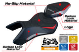 Tappezzeria Italia Suzuki GSX 8S-8R 2023-2025 Seat Cover Ultragrip in Silver Red and Black