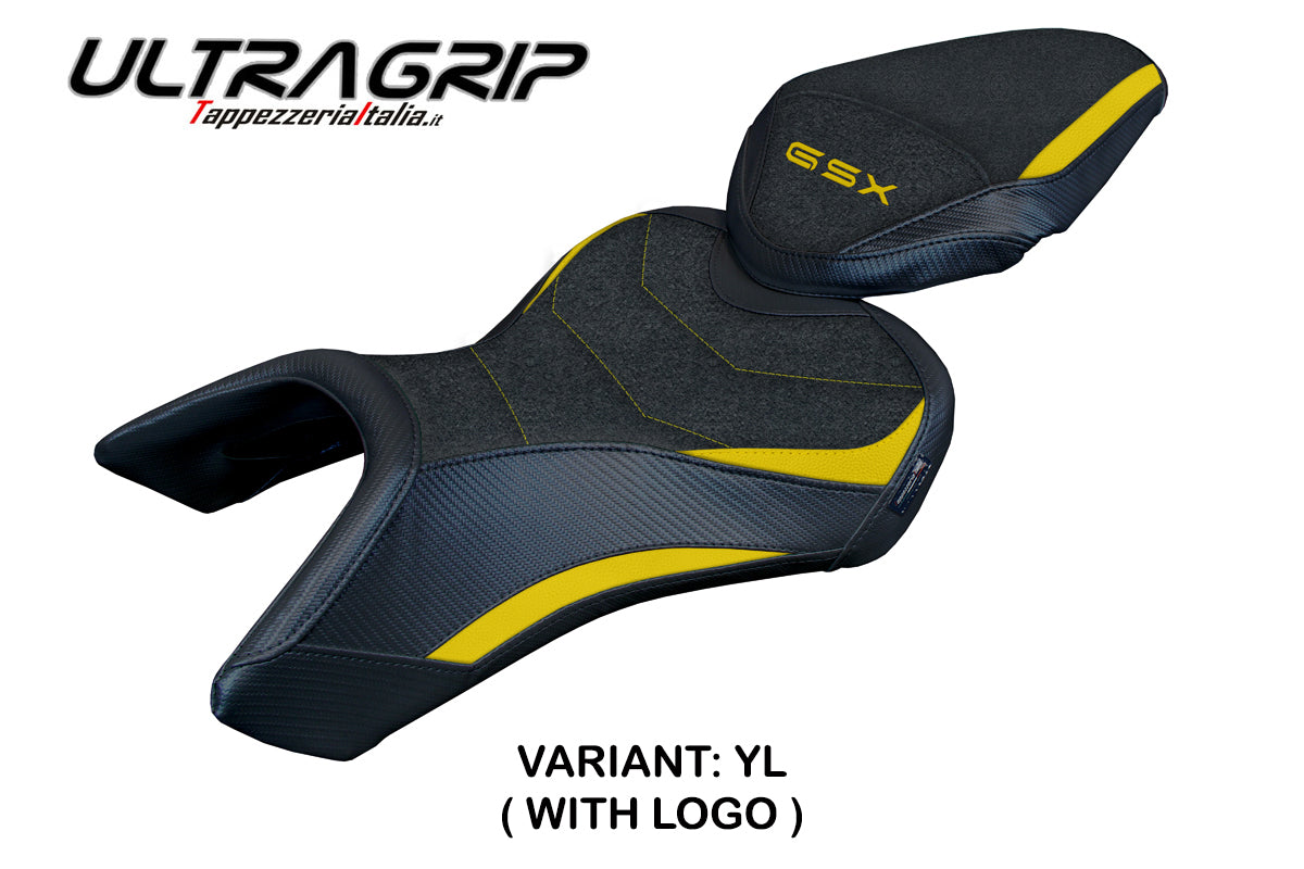 Tappezzeria Italia Suzuki GSX 8S-8R 2023-2025 Seat Cover Ultragrip in Yellow and Black