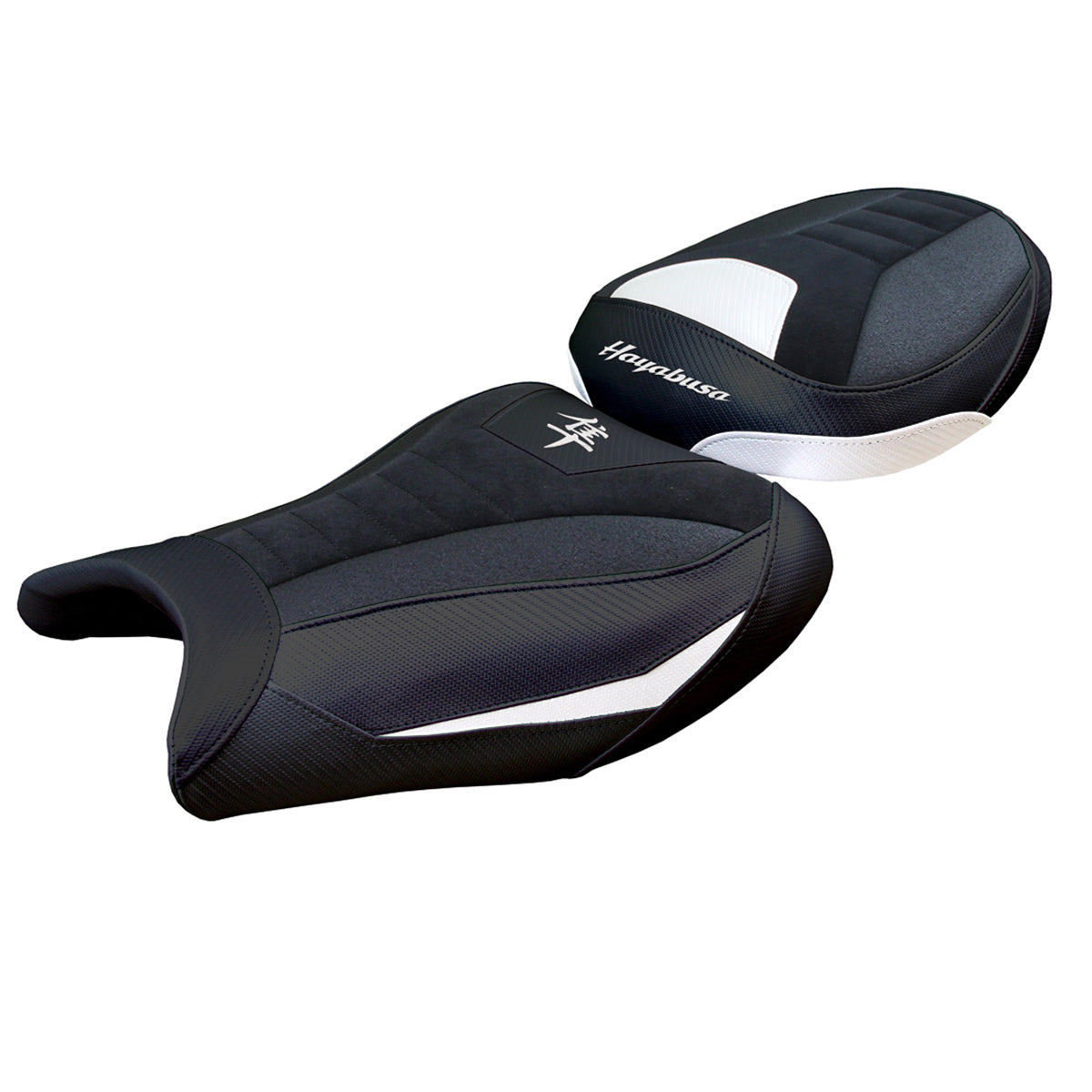Suzuki GSX R 1300 Hayabusa 2008-2020 Seat Cover Tappezzeria Italia Comfort Ultragrip in Suede White