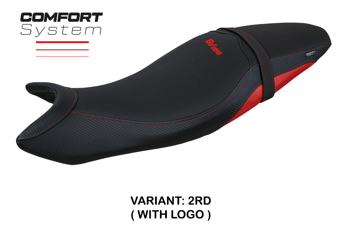 Tappezzeria Italia Suzuki SV650 2016-2025 Seat Cover Comfort in Red