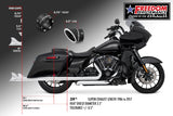 HARLEY TOURING 2.5" M8 TRUE-DUAL FULL SYSTEM 2017-PRESENT BUNDLE